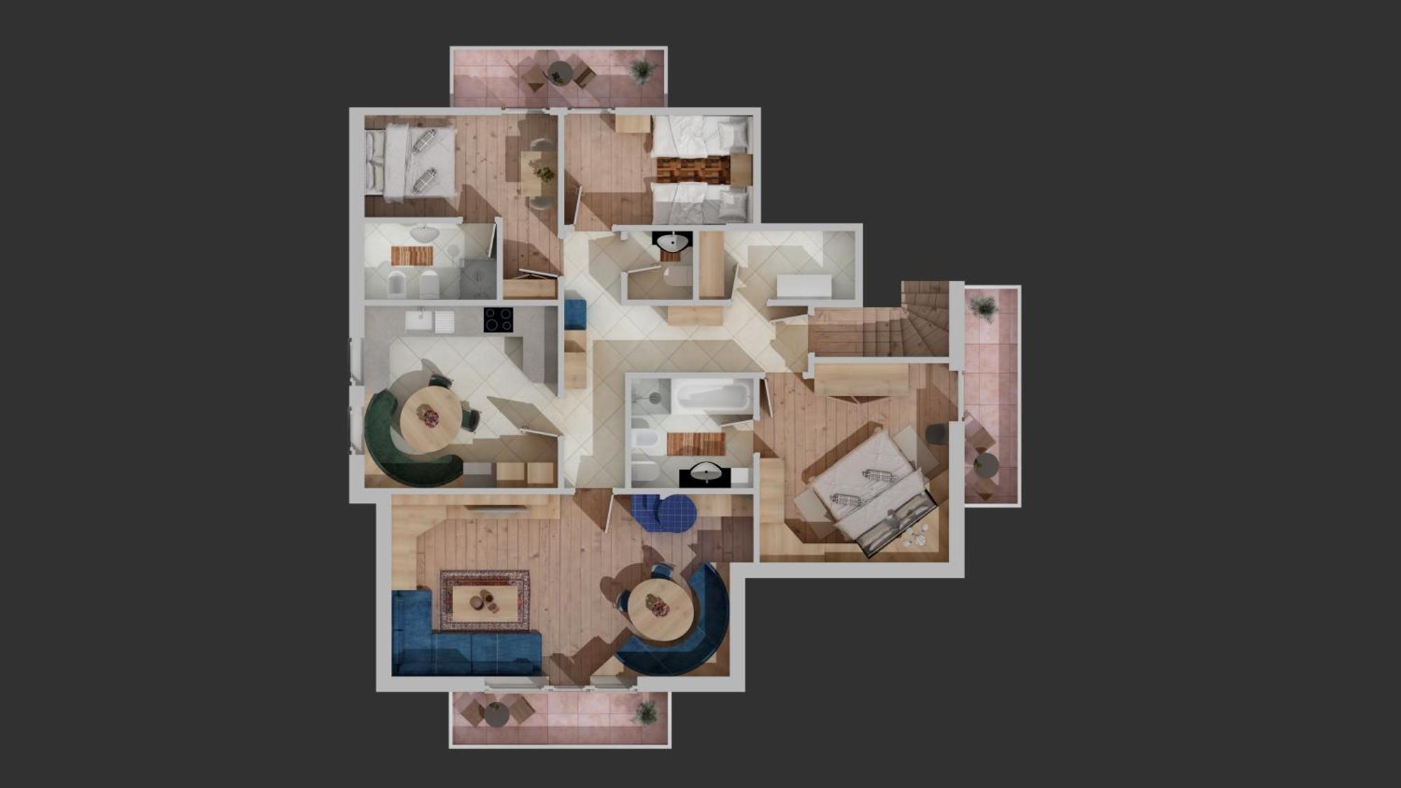 Apartments Ciasa Costisela ซาน วิจลิโอ ดิ มาเรบเบ ภายนอก รูปภาพ